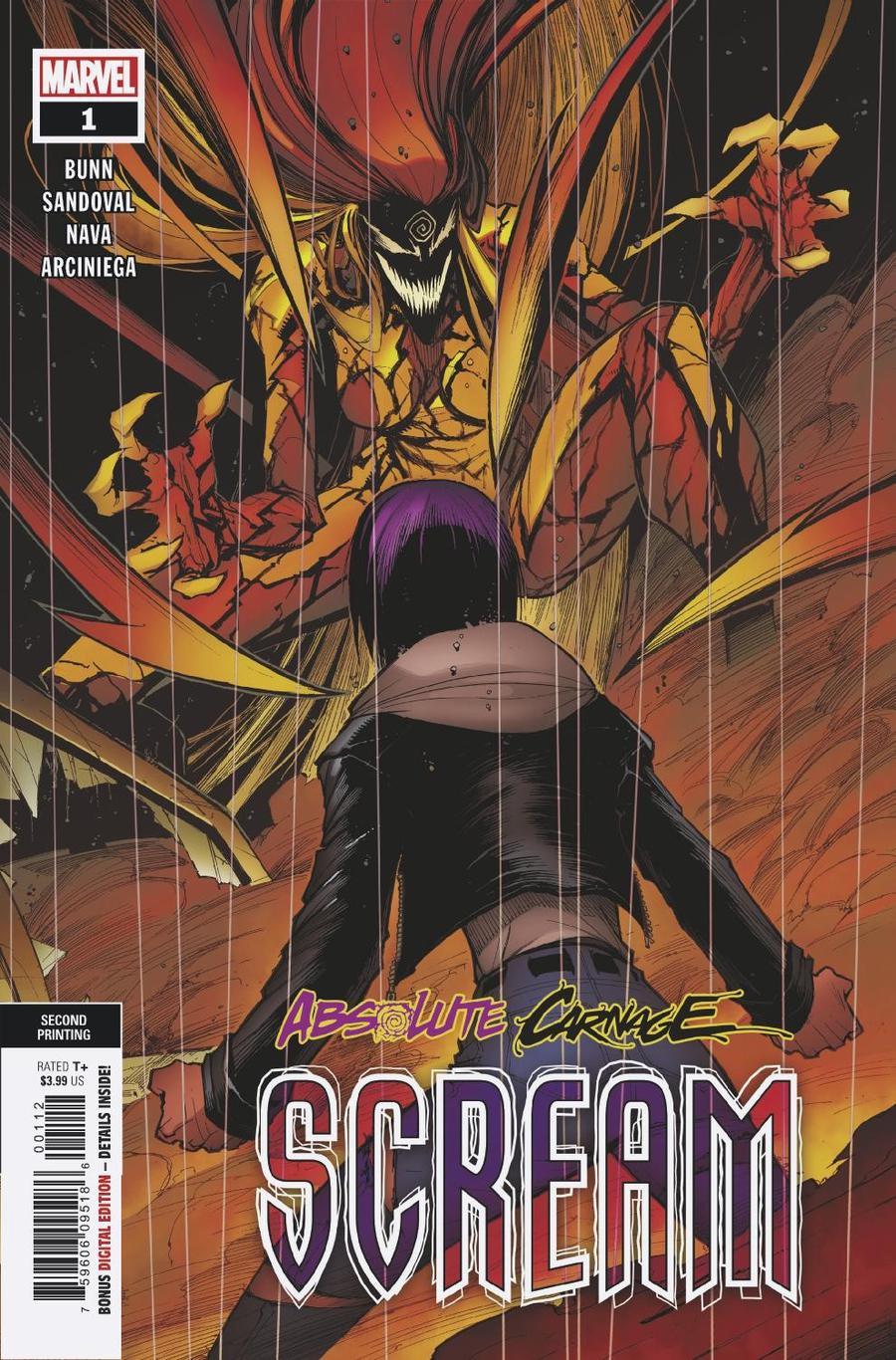 Absolute Carnage Scream 1 2nd Printing CovrPrice