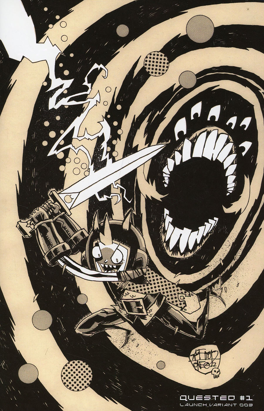 Quested 1 Jim Mahfood Launch B W CovrPrice