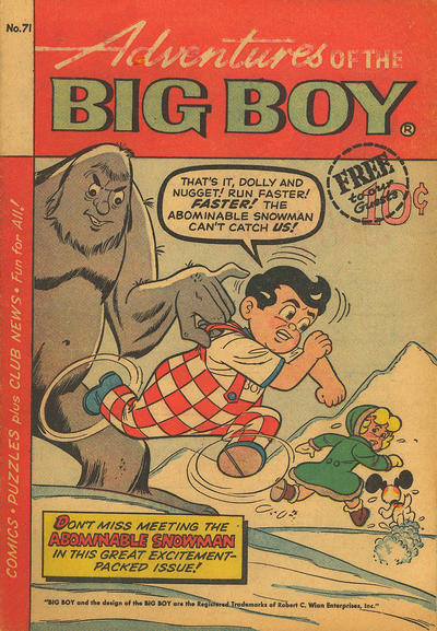 Adventures of the Big Boy #71 [West] (1957)