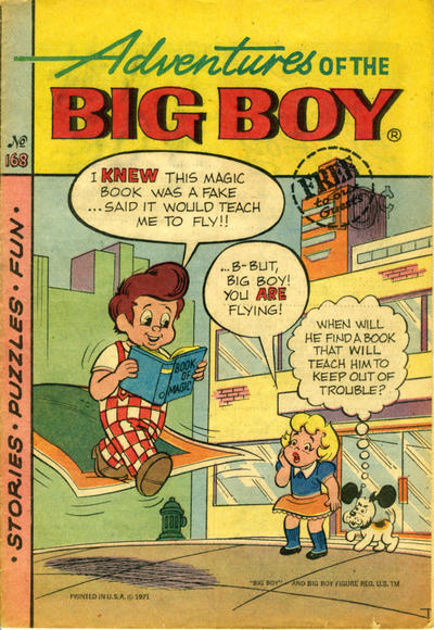 Adventures of the Big Boy #168 (1957)