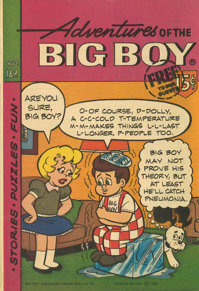 Adventures of the Big Boy #182 (1957)