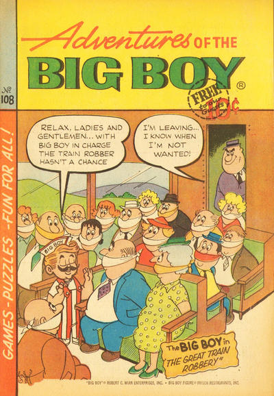 Adventures of the Big Boy #108 [East] (1957)