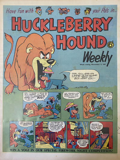Huckleberry Hound Weekly #4 November 1961 [5] (1961)