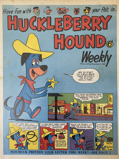 Huckleberry Hound Weekly #9 December 1961 [10] (1961)