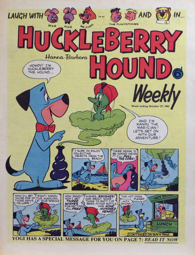 Huckleberry Hound Weekly #27 October 1962 [56] (1962)