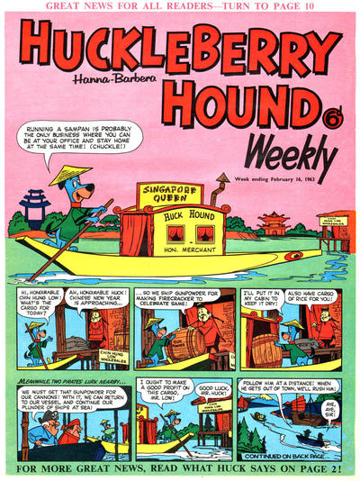 Huckleberry Hound Weekly #16 February 1963 [72] (1963)