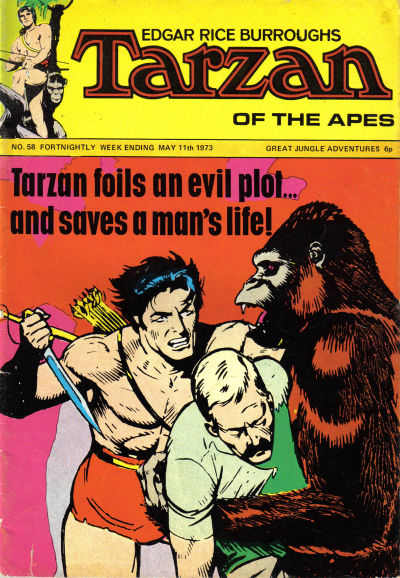 Edgar Rice Burroughs Tarzan of the Apes [Second Series] #58 (1971)