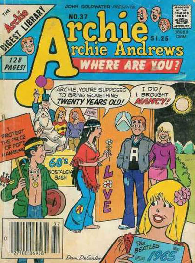 Archie... Archie Andrews Where Are You? Comics Digest Magazine #37 (1977)