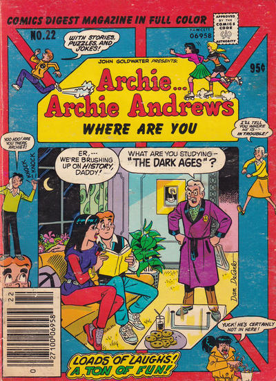 Archie... Archie Andrews Where Are You? Comics Digest Magazine #22 (1977)