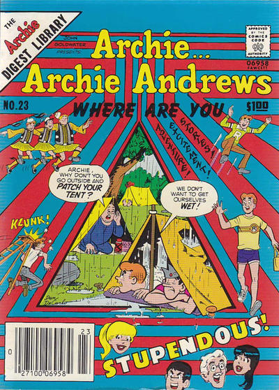 Archie... Archie Andrews Where Are You? Comics Digest Magazine #23 (1977)