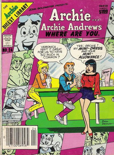Archie... Archie Andrews Where Are You? Comics Digest Magazine #24 (1977)