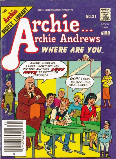 Archie... Archie Andrews Where Are You? Comics Digest Magazine #31 (1977)