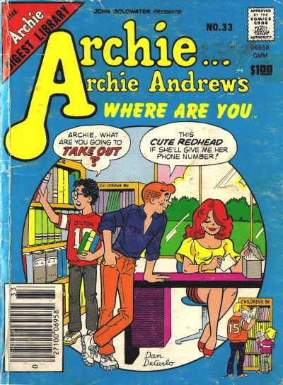 Archie... Archie Andrews Where Are You? Comics Digest Magazine #33 (1977)