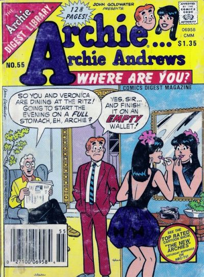 Archie... Archie Andrews Where Are You? Comics Digest Magazine #55 (1977)
