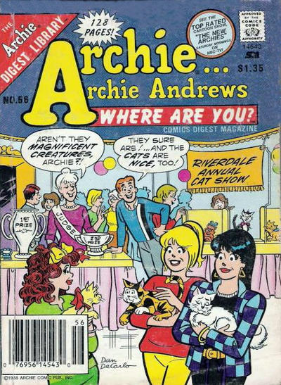 Archie... Archie Andrews Where Are You? Comics Digest Magazine #56 (1977)