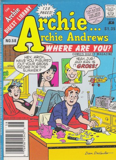Archie... Archie Andrews Where Are You? Comics Digest Magazine #58 (1977)