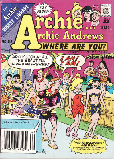 Archie... Archie Andrews Where Are You? Comics Digest Magazine #62 (1977)