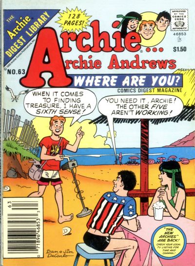 Archie... Archie Andrews Where Are You? Comics Digest Magazine #63 (1977)
