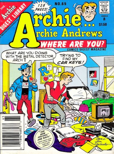 Archie... Archie Andrews Where Are You? Comics Digest Magazine #65 (1977)