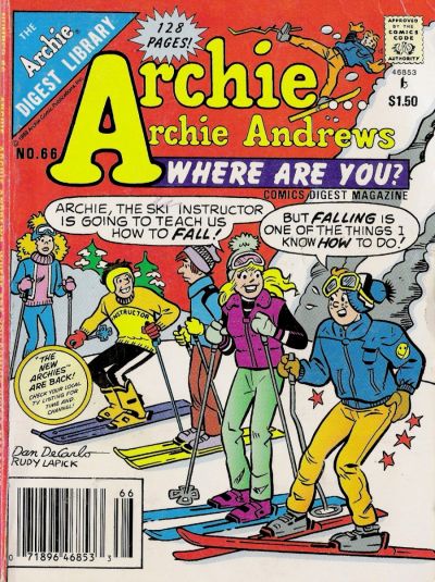 Archie... Archie Andrews Where Are You? Comics Digest Magazine #66 (1977)