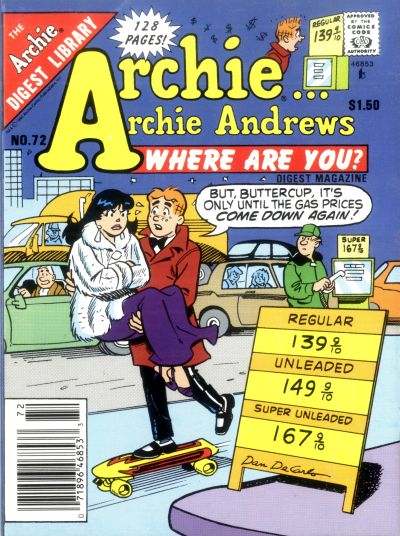 Archie... Archie Andrews Where Are You? Comics Digest Magazine #72 (1977)