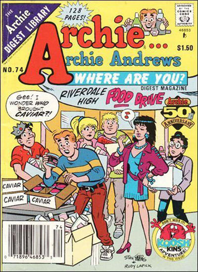 Archie... Archie Andrews Where Are You? Comics Digest Magazine #74 (1977)