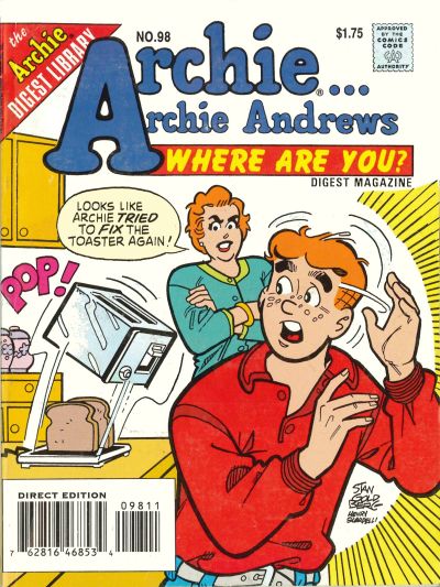 Archie... Archie Andrews Where Are You? Comics Digest Magazine #98 (1977)