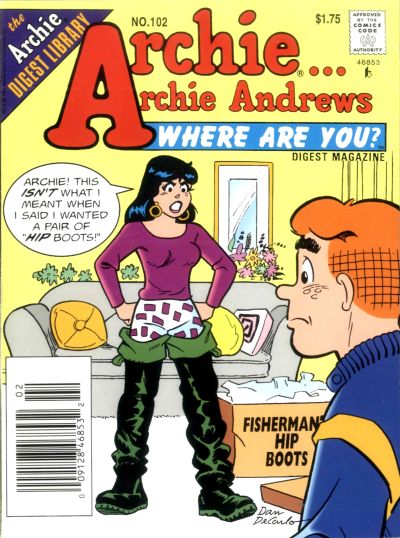 Archie... Archie Andrews Where Are You? Comics Digest Magazine #102 (1977)