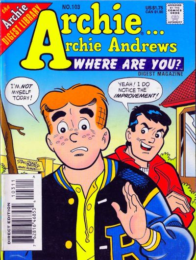 Archie... Archie Andrews Where Are You? Comics Digest Magazine #103 (1977)