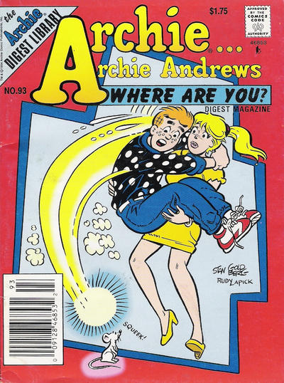 Archie... Archie Andrews Where Are You? Comics Digest Magazine #93 (1977)