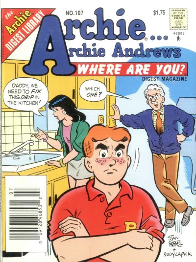 Archie... Archie Andrews Where Are You? Comics Digest Magazine #107 (1977)