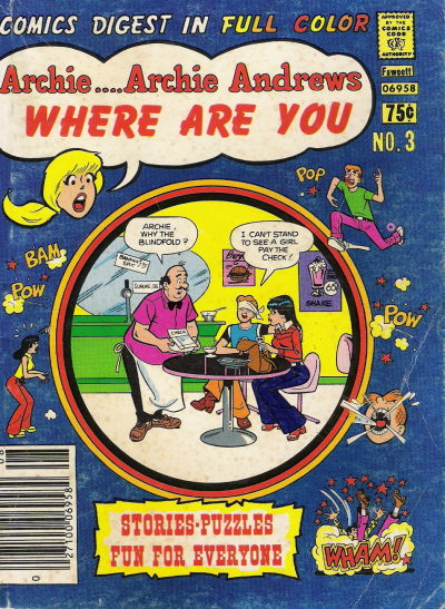 Archie... Archie Andrews Where Are You? Comics Digest Magazine #3 (1977)