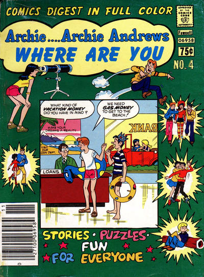 Archie... Archie Andrews Where Are You? Comics Digest Magazine #4 (1977)