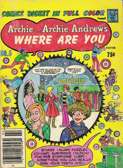 Archie... Archie Andrews Where Are You? Comics Digest Magazine #5 (1978)