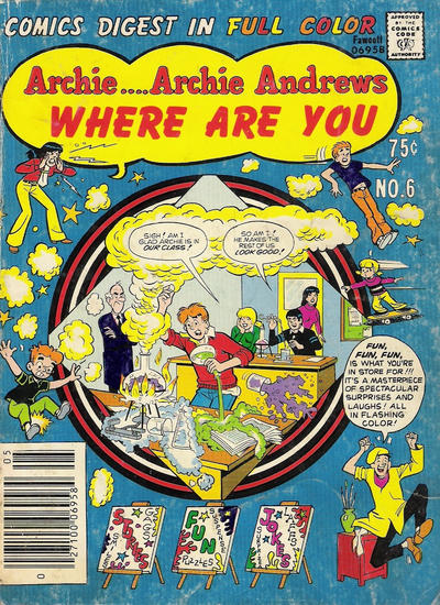 Archie... Archie Andrews Where Are You? Comics Digest Magazine #6 (1978)