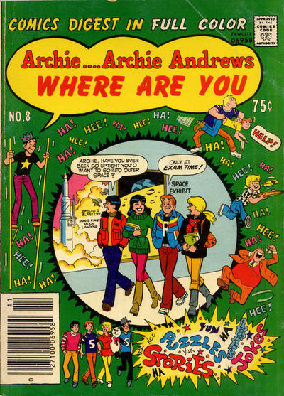 Archie... Archie Andrews Where Are You? Comics Digest Magazine #8 (1978)