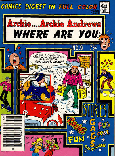 Archie... Archie Andrews Where Are You? Comics Digest Magazine #9 (1979)