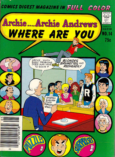 Archie... Archie Andrews Where Are You? Comics Digest Magazine #14 (1980)