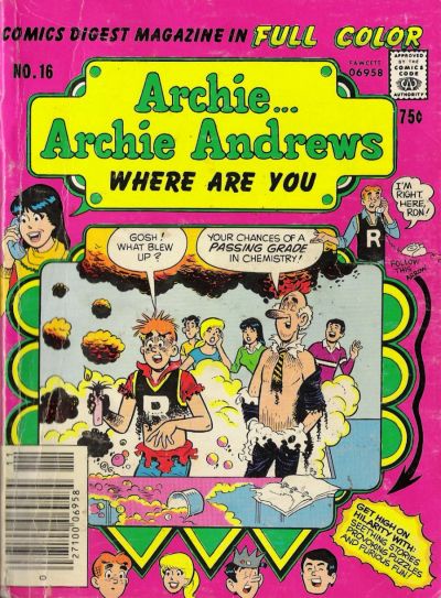 Archie... Archie Andrews Where Are You? Comics Digest Magazine #16 (1980)