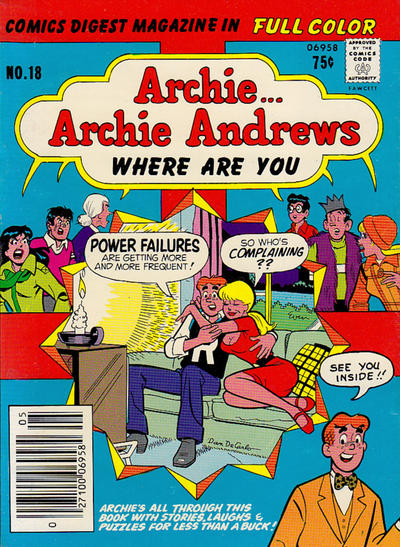 Archie... Archie Andrews Where Are You? Comics Digest Magazine #18 (1981)