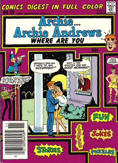 Archie... Archie Andrews Where Are You? Comics Digest Magazine #20 (1981)