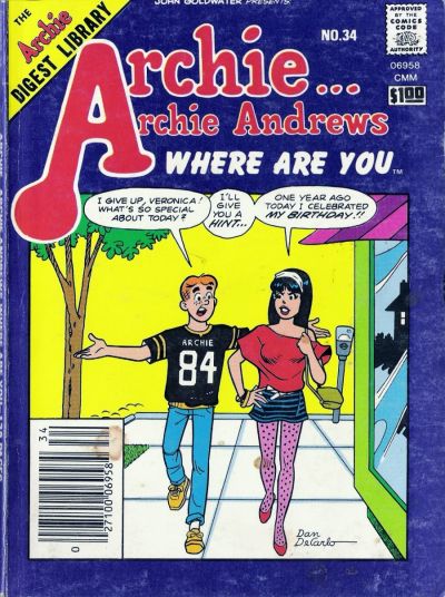 Archie... Archie Andrews Where Are You? Comics Digest Magazine #34 (1984)