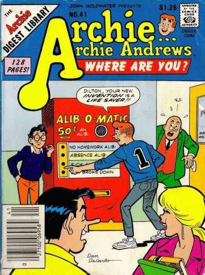 Archie... Archie Andrews Where Are You? Comics Digest Magazine #41 (1985)