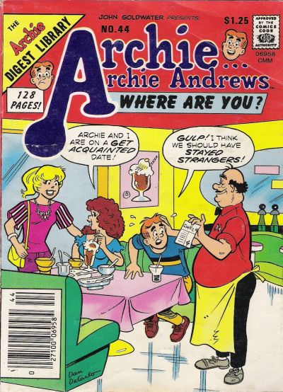 Archie... Archie Andrews Where Are You? Comics Digest Magazine #44 (1986)