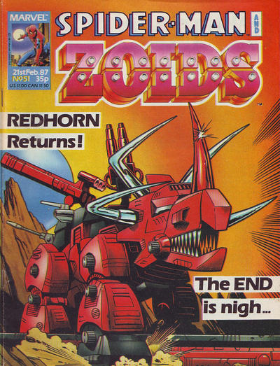 Spider-Man and Zoids #51 (1987)
