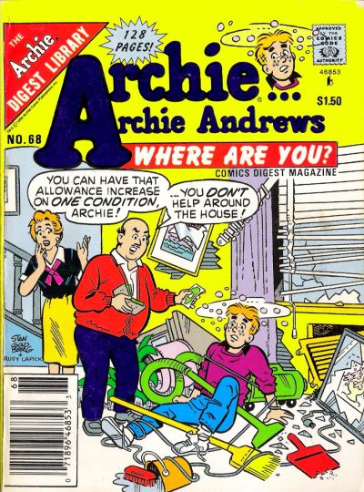 Archie... Archie Andrews Where Are You? Comics Digest Magazine #68 (1990)