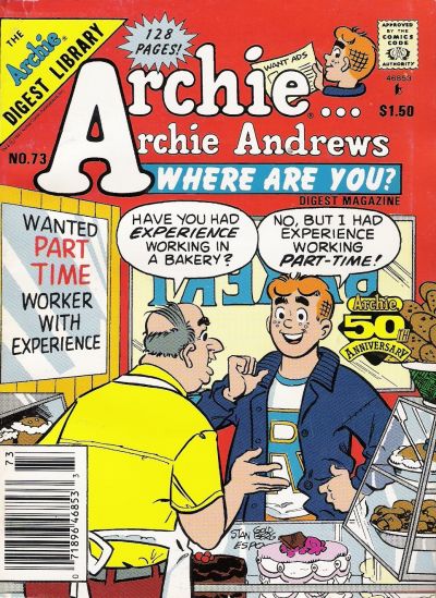 Archie... Archie Andrews Where Are You? Comics Digest Magazine #73 (1991)
