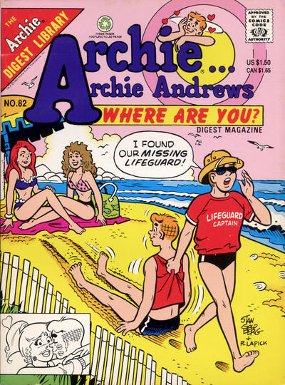 Archie... Archie Andrews Where Are You? Comics Digest Magazine #82 (1992)