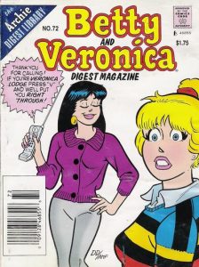 Betty and Veronica Comics Digest Magazine #72 (1995)