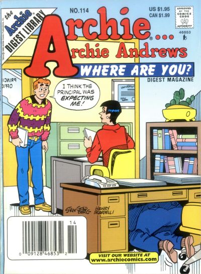 Archie... Archie Andrews Where Are You? Comics Digest Magazine #114 (1998)